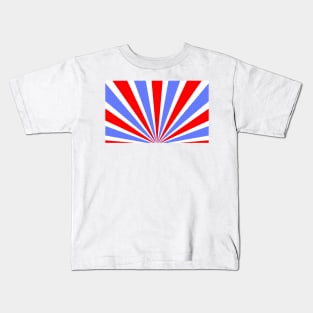 Red White and Blue Stripes Kids T-Shirt